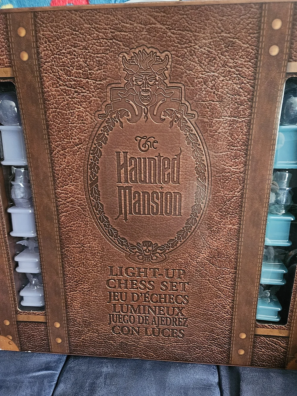 NWT Disney The Haunted Mansion Light-Up Chess Set - Brown Cover